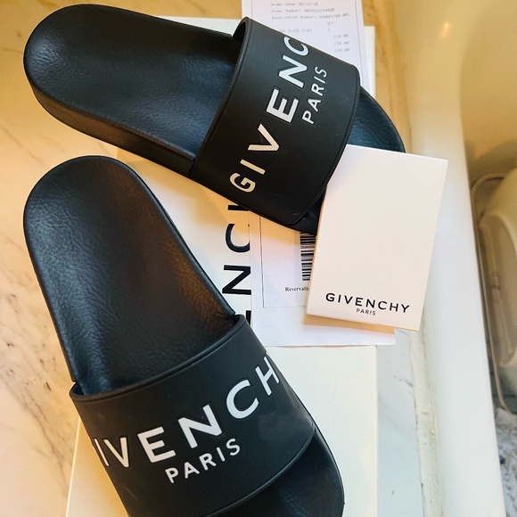 Two Pairs Givenchy Rubber Slides US Size 5 - Picture 12 of 14
